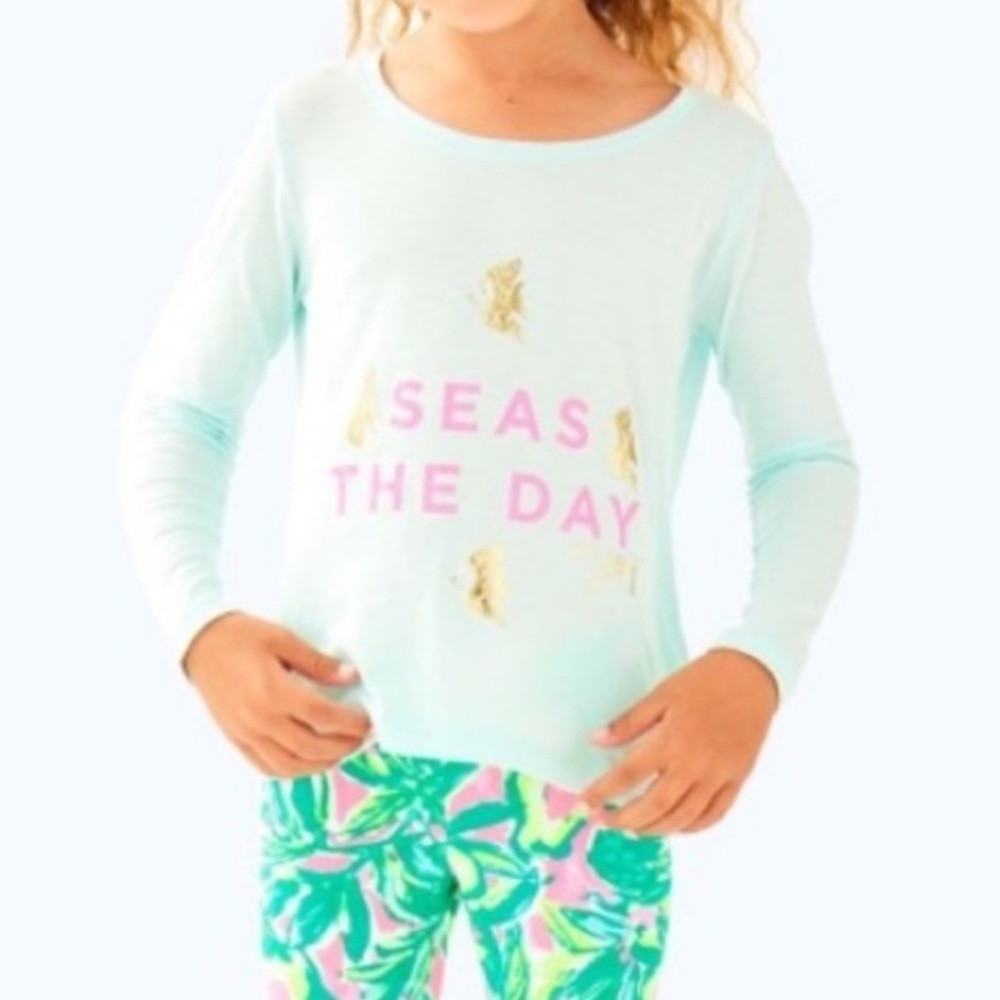 Lilly Pulitzer Seas the Day Girls Shirt